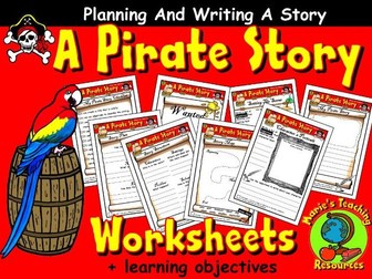 A Pirate Story Writing Worksheets