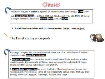 An introduction to clause analysis