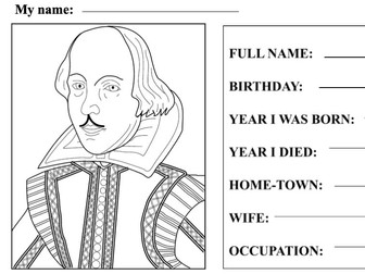Shakespeare Factfile activity