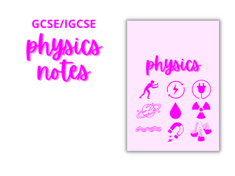 GCSE/IGCSE Physics Notes - Forces & Motion