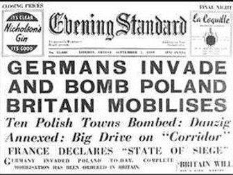 World War 2 Newspaper Day Plans and Resources