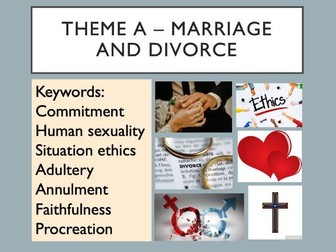 AQA Religious Studies Theme A - Marriage and Divorce