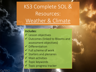 KS3 Weather and Climate Complete SOL and Resources