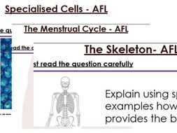 KS3 Biology 6 Mark Questions