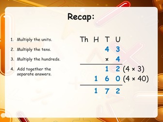 Column Method 2 x 1 digit