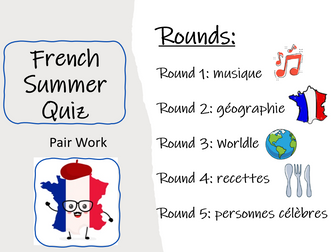 French End of Year Quiz Summer 2023