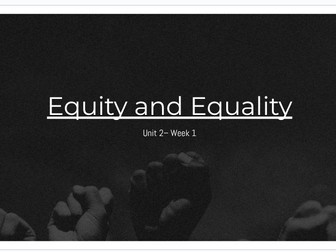 IB MYP Individuals and Society Investigation Unit Equity & Inequality 4 weeks