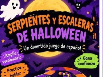 Spanish Halloween Snakes and Ladders