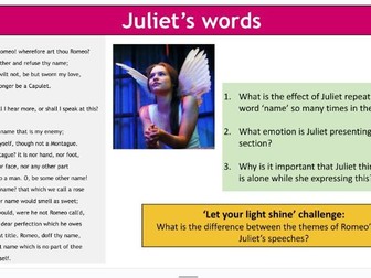 'Romeo and Juliet' full SOW