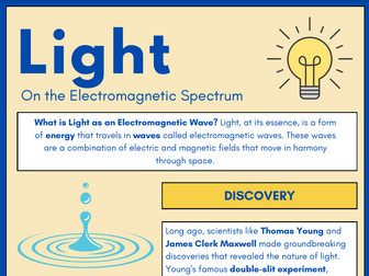 Y6: Light - info reader - electromagnetic waves