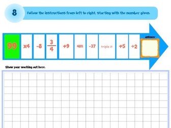 Maths Brain Teasers 1-8