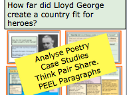 *FULL LESSON* How far did Lloyd George create a country fit for heroes? 20th Century History Lessons