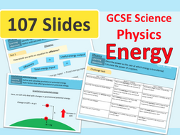 Energy | Energy Transfer | Energy Stores | KS4 | GCSE | Science ...