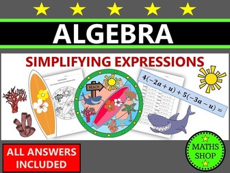 Australia Day Maths Simplifying Algebraic Expressions