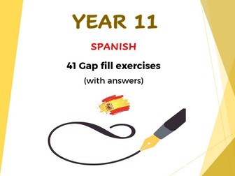 Spanish GCSE - Year 11 Grammar Gap Fills