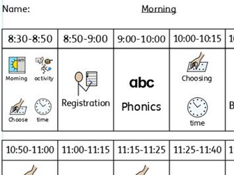 SEN Daily Timetable