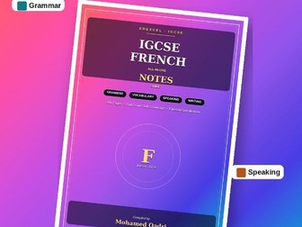 IGCSE French Notes — Full Edexcel Guide