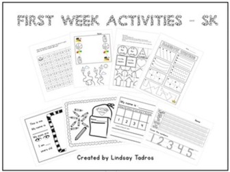 First/Last Week of School Activities