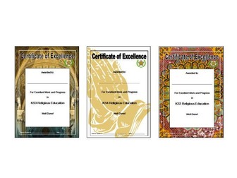 Religious Education Certificates
