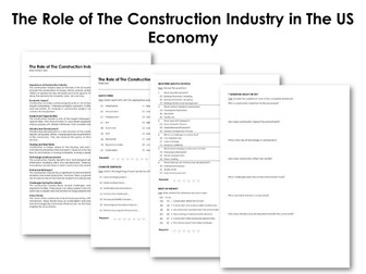 The Role of The Construction Industry in The US Economy