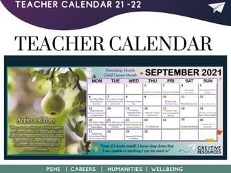 Teacher calendar special days