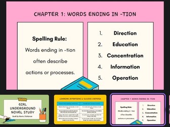 Girl Underground Novel Study  Aged 9–13