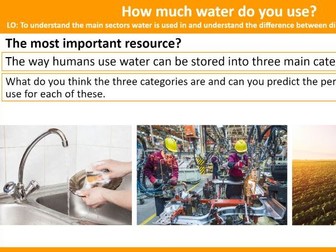 How much water do you use?