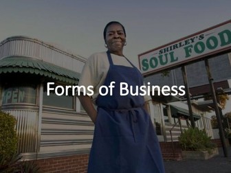 Forms of Business (Edexcel A Level Business 1.5.4)