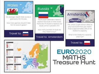 Euro 2020 Maths Treasure  Hunt