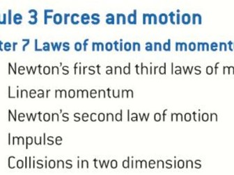 OCR AS level Physics: Laws of Motion