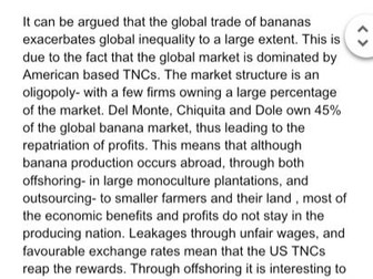 A level Human Geography exemplar essays (exam board AQA)