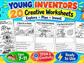 YOUNG INVENTORS – 20 Creative Worksheets