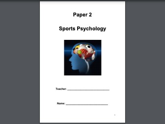A-Level PE (OCR): Sports Psychology Workbook