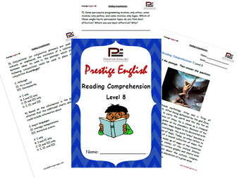 Reading Comprehension Book - Level 8