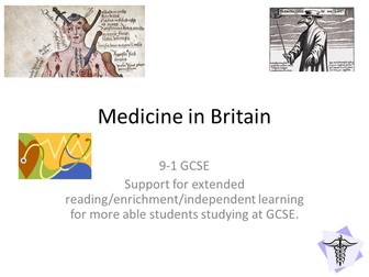 Medicine in Britain 9-1 further reading