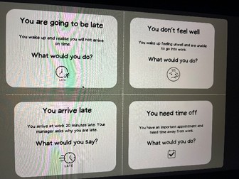 Employability  Workplace Flashcards