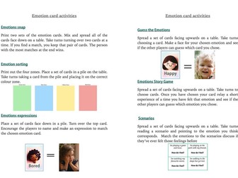 Emotion activity pack