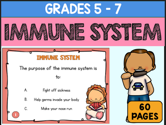 Immune System Task Cards Human Body Practice