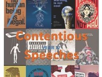 Booklet - contentious speech - QCE Year 12 English