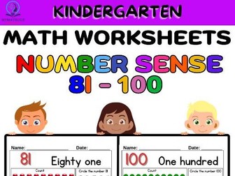 Early Math: Numbers 81-100