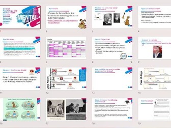 AQA A level Psychology Clinical Psychology Full Course Power Points and tests for new 2027 spec!