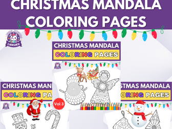 Ultimate Christmas Mandala Coloring 3-in-1 Bundle