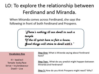 The Tempest - Ferdinand and Miranda