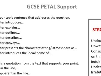 Paragraph support for KS3 and KS4 help sheets