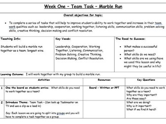 Team Tasks - 7 Full Lessons - Fully Editable