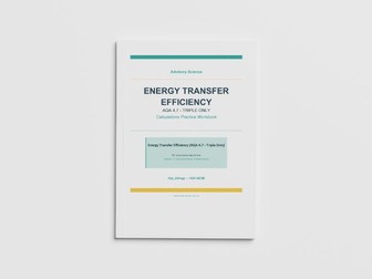Energy Transfer Efficiency - AQA GCSE Biology Practice Book