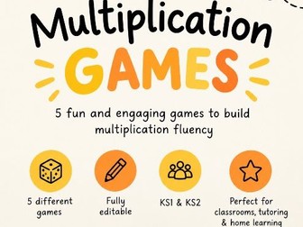 Editable Multiplication Games | Times Tables Fluency Games