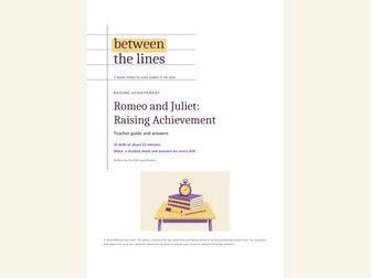 Romeo and Juliet intervention: 30 drills (AQA GCSE)