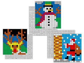 Science Christmas Colouring with Periodic Table