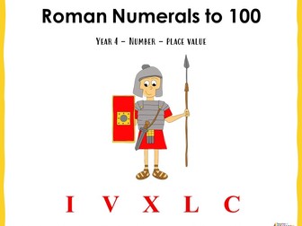 Roman Numerals to 100 - Year 4